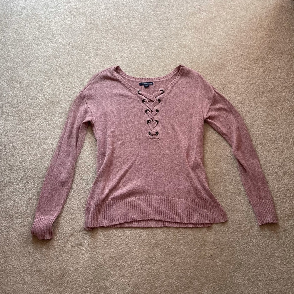 American Eagle Criss Cross Sweater